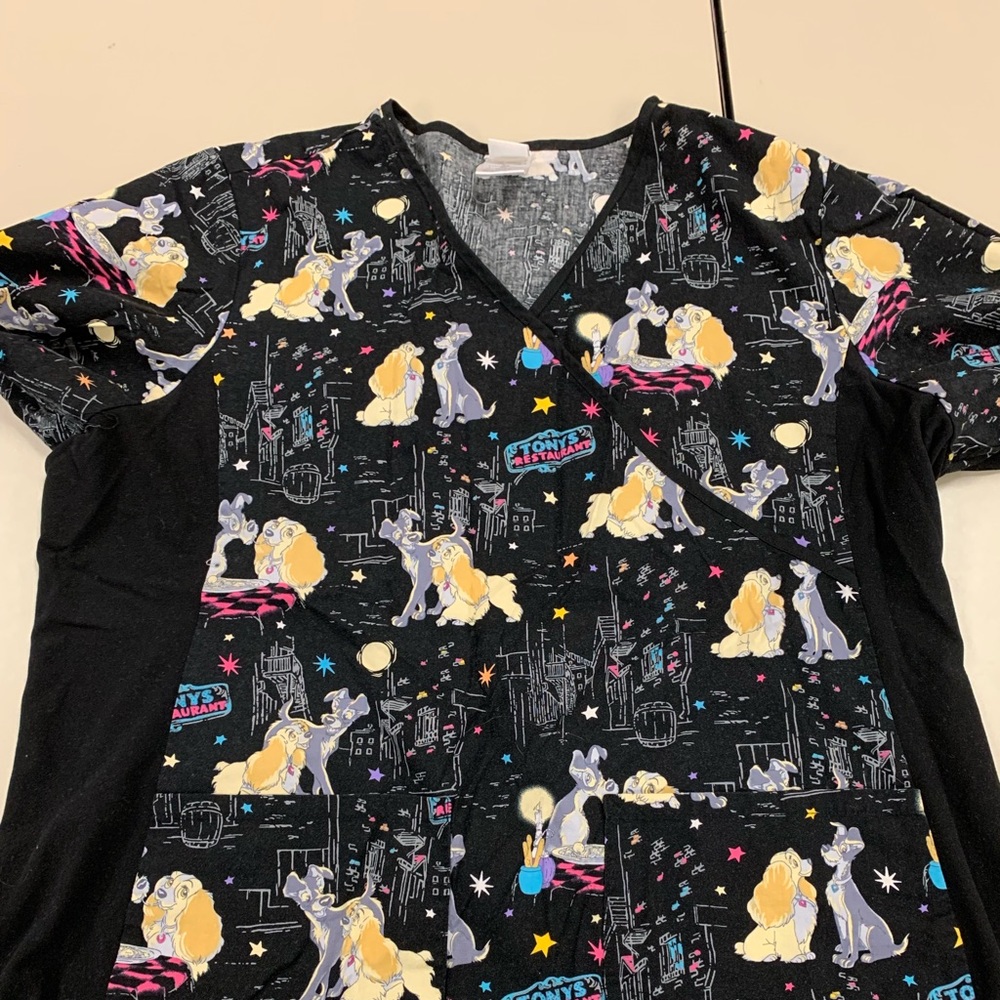 Disney Lady and the Tramp Scrub Top XL